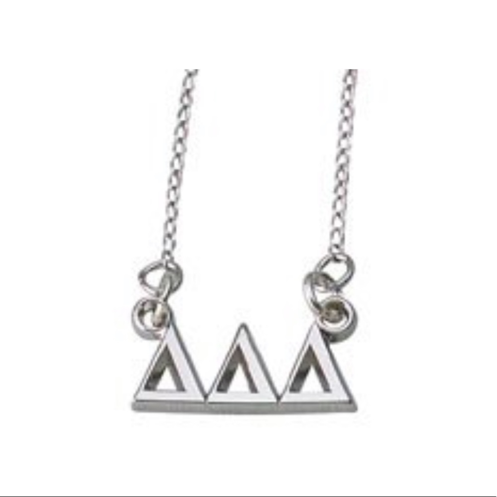 14K Yellow Gold Tri Delta Necklace